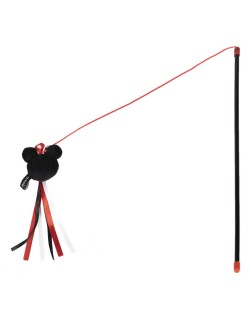 Katzenspielzeug Minnie Mouse Schwarz 3,0 x 7,0 x 46,0 cm Kunststoff