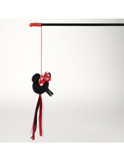 Katzenspielzeug Minnie Mouse Schwarz 3,0 x 7,0 x 46,0 cm Kunststoff