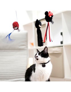 Jouet pour chats Minnie Mouse Noir 3,0 x 7,0 x 46,0 cm Plastique