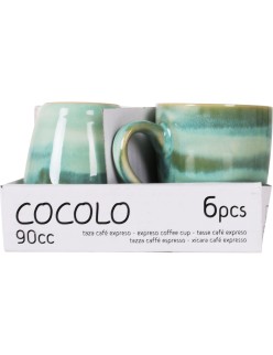 Tazza di caffè e tè La Mediterránea Cocolo 90 ml (36 Unità)