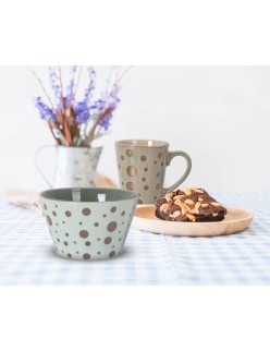 Chávena para café e chá La Mediterránea 100 ml Lua (36 Unidades)