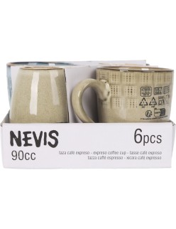 Tazza di caffè e tè La Mediterránea Nevis 90 ml (36 Unità)