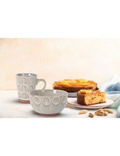 Caneca La Mediterránea Almudena Cinzento 330 ml (36 Unidades)