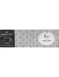 Tazza con Piatto Santa Clara 90 ml (6 Unità)