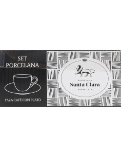 Tazza con Piatto Santa Clara 90 ml (6 Unità)