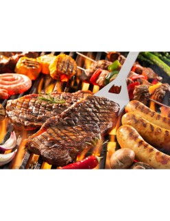 Paletta per Barbecue Algon Acciaio (12 Unità)