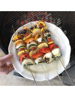 Barbecue Skewer Set Algon Metal 35 cm 12 Pieces (24 Units)