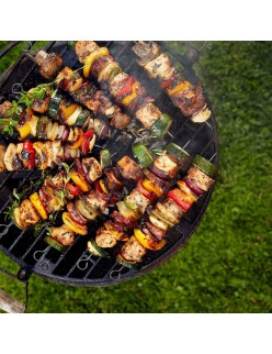 Barbecue Skewer Set Algon Metal 35 cm 12 Pieces (24 Units)