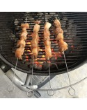 Barbecue Skewer Set Algon Metal 35 cm 12 Pieces (24 Units)