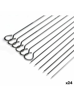 Barbecue Skewer Set Algon Metal 27 cm 6 Pieces (24 Units)