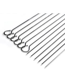 Barbecue Skewer Set Algon Metal 27 cm 6 Pieces (24 Units)