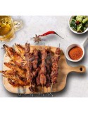 Barbecue Skewer Set Algon Metal 27 cm 6 Pieces (24 Units)