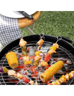 Barbecue Skewer Set Algon Metal 27 cm 6 Pieces (24 Units)