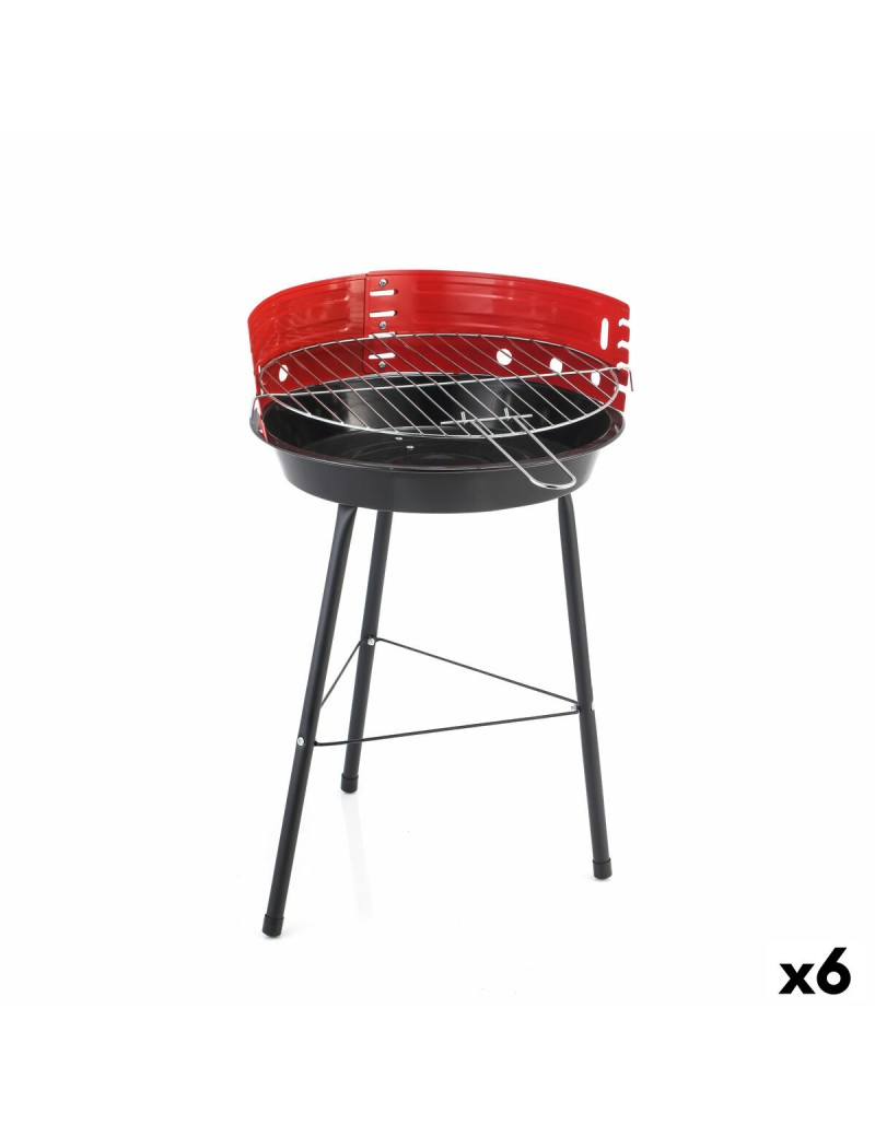 Charcoal Barbecue with Stand Algon 32 x 33 x 55 cm (6 Units)