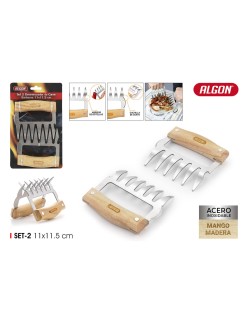 Meat shredder Algon 1,8 mm 2 Pieces (12 Units)