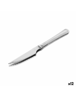 Set de Cuchillos para Carne Quttin Antártica Plateado Acero Inoxidable 21,5 x 1,9 cm 2 Piezas (12 Unidades)