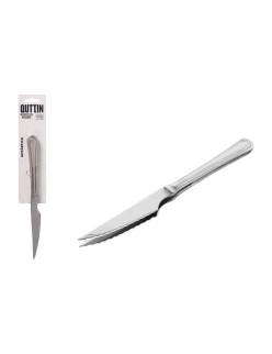 Set de Cuchillos para Carne Quttin Antártica Plateado Acero Inoxidable 21,5 x 1,9 cm 2 Piezas (12 Unidades)