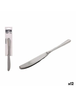 Set de Cuchillos Quttin Antártica Plateado Acero Inoxidable 21,6 x 1,8 cm 2 Piezas (12 Unidades)