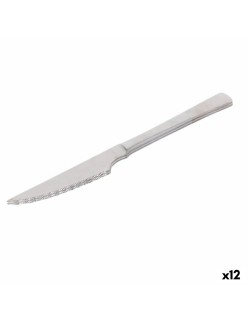 Set de Cuchillos para Carne Quttin Madrid Plateado Acero Inoxidable 21 x 2 x 0,5 cm 2 Piezas (12 Unidades)