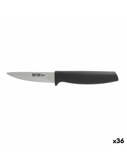Coltello Spelucchino Quttin Laos Nero Argentato Acciaio inossidabile 8,5 cm (36 Unità)