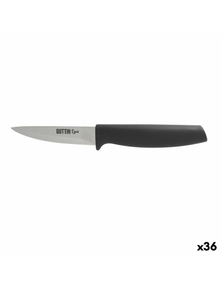 Coltello Spelucchino Quttin Laos Nero Argentato Acciaio inossidabile 8,5 cm (36 Unità)