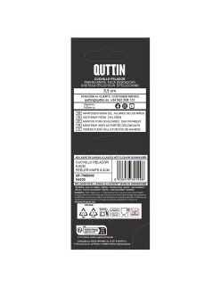 Coltello Spelucchino Quttin Laos Nero Argentato Acciaio inossidabile 8,5 cm (36 Unità)