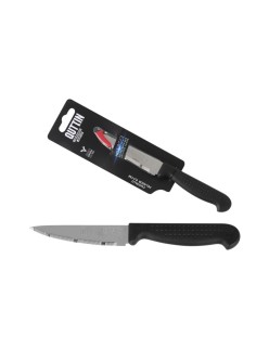 Coltello Spelucchino Quttin Laser Nero Argentato Acciaio inossidabile 8,5 cm (36 Unità)