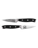 Coltello Spelucchino Quttin Bull Nero Argentato Acciaio inossidabile 9 cm (4 Unità)