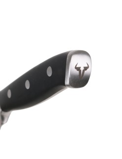 Coltello Spelucchino Quttin Bull Nero Argentato Acciaio inossidabile 9 cm (4 Unità)