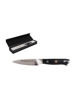 Coltello Spelucchino Quttin Damaskus Nero Argentato Acciaio inossidabile 9 cm (2 Unità)