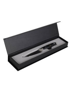 Coltello Spelucchino Quttin Damaskus Nero Argentato Acciaio inossidabile 9 cm (2 Unità)