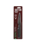 Coltello Spelucchino Quttin Black Acciaio inossidabile 9 cm (12 Unità)