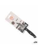 Coltello Spelucchino MasterChef Nero Argentato Acciaio inossidabile 7 cm (24 Unità)