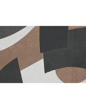 Quadro Home ESPRIT Marrone Nero Verde Astratto Città 80 x 4 x 80 cm (2 Unità)