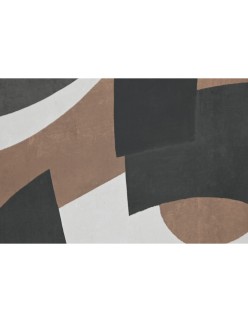 Painting Home ESPRIT Brown Black Green Abstract Urban 80 x 4 x 80 cm (2 Units)