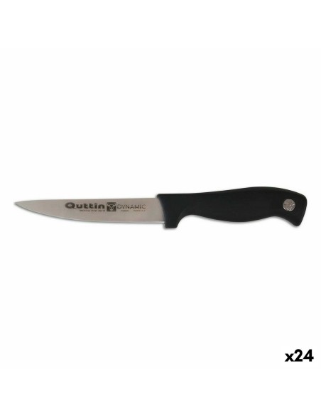 Coltello da Cucina Quttin Dynamic Nero Argentato 11 cm (24 Unità)
