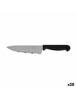 Cuchillo de Cocina Quttin Laser Negro Plateado 28 x 6 x 1,3 cm (28 Unidades)