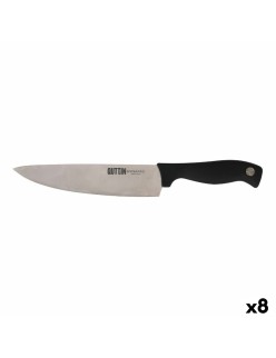 Cuchillo de Cocina Quttin Dynamic Negro Plateado 20 cm (8 Unidades)