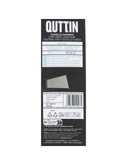 Cuchillo de Cocina Quttin Dynamic Negro Plateado 20 cm (8 Unidades)