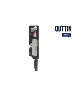 Cuchillo de Cocina Quttin Laos Negro Plateado 20 cm (24 Unidades)