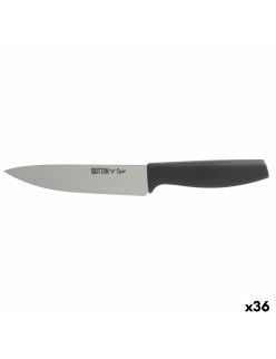 Cuchillo de Cocina Quttin Laos Negro Plateado 15 cm (36 Unidades)