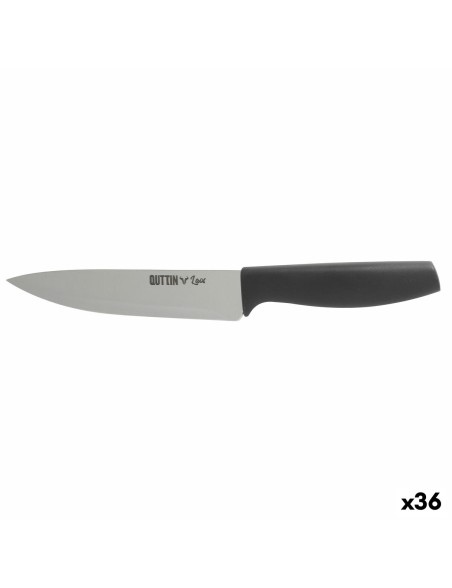 Cuchillo de Cocina Quttin Laos Negro Plateado 15 cm (36 Unidades)