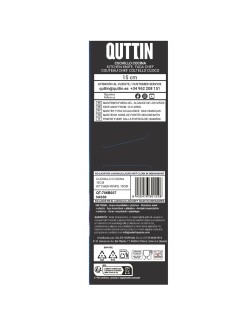 Cuchillo de Cocina Quttin Laos Negro Plateado 15 cm (36 Unidades)