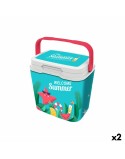 Frigo Portatile Aquapro Welcome Summer Multicolore 25 L 38 x 29 x 39 cm (2 Unità)