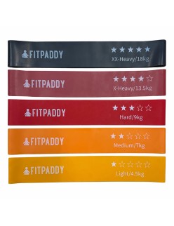 Fasce elastiche di resistenza Fitpaddy Multicolore