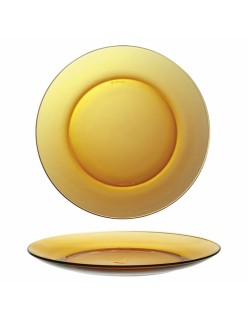 Flat Plate Duralex Lys Amber Ø 23,5 cm (24 Units)