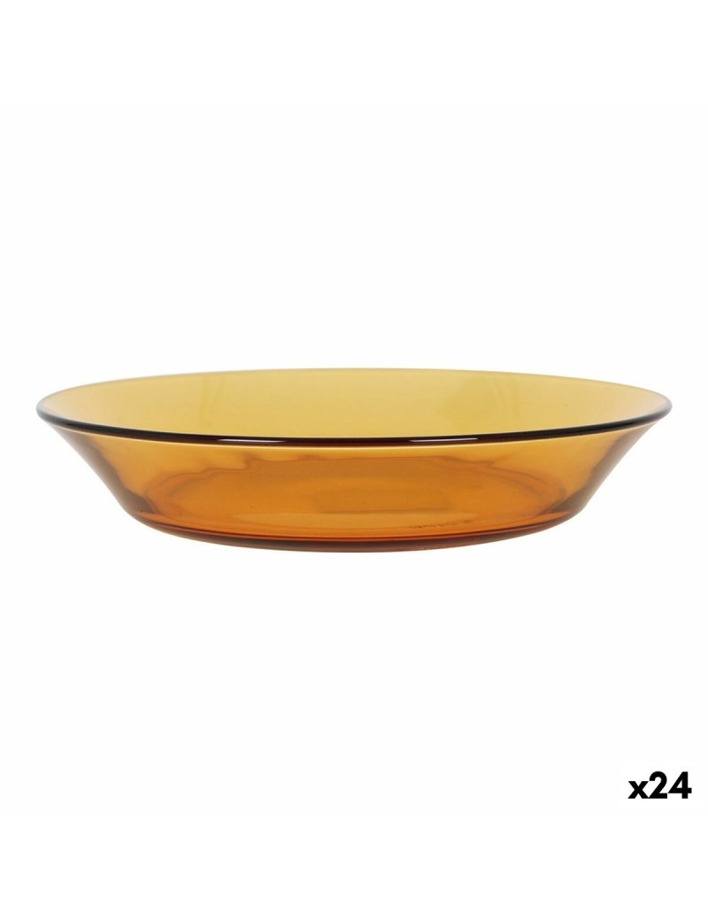 Deep Plate Duralex Lys Amber 19,5 cm (24 Units)