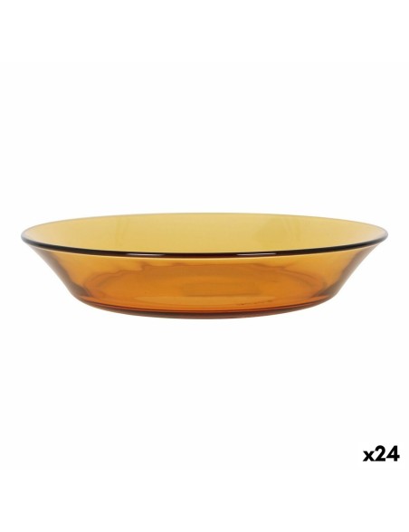 Deep Plate Duralex Lys Amber 19,5 cm (24 Units)