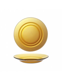 Deep Plate Duralex Lys Amber Ø 23 cm (24 Units)