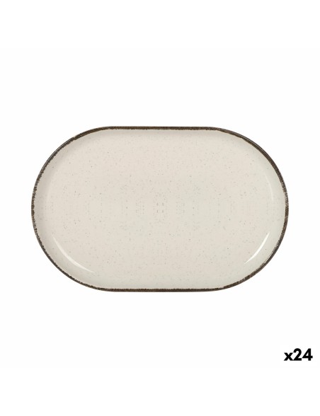 Serving Platter La Mediterránea Anllo Oval 20 x 13 x 2 cm (24 Units)